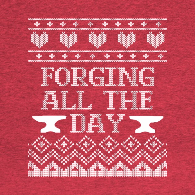 Ugly Forging Holiday Sweater design by Nice Surprise